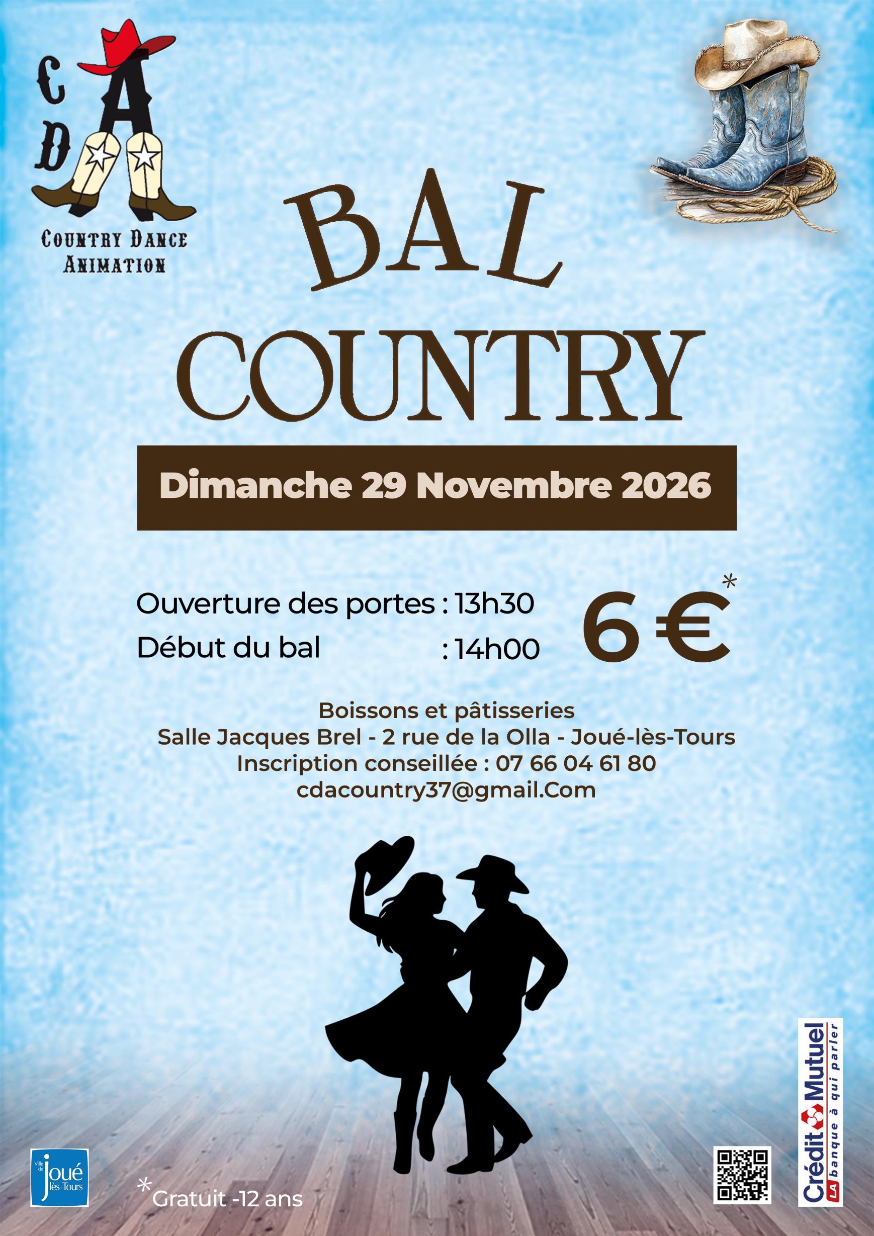 Affiche : Bal country