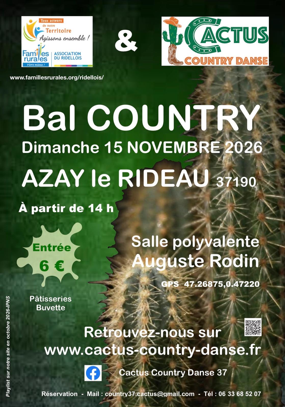 Affiche : Bal country